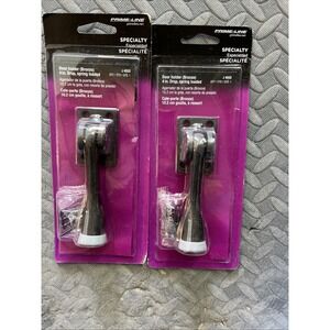 2x Prime Line Door Holder Bronze 4" Drop, Spring Loaded J4552